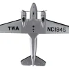 Douglas DC 3 Passenger Aircraft Trans World Airlines Victory is in the Air 1/144 Diecast Model Airplane Postage Stamp PS5559-4
