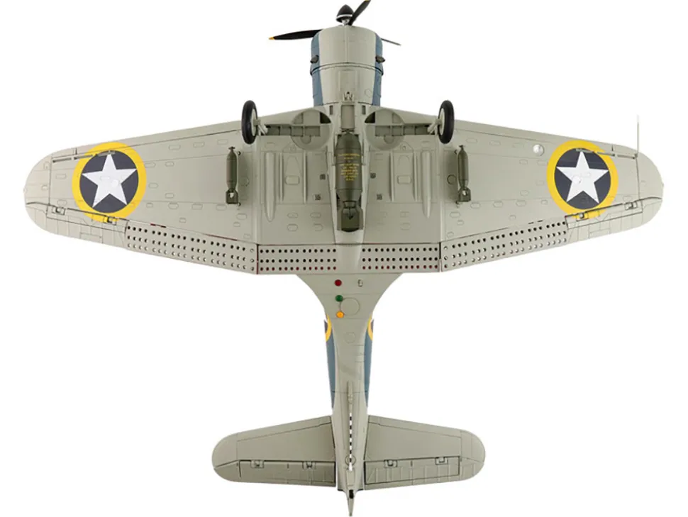 Douglas SBD-3 Dauntless Aircraft "06624, 41-S-13, Operation Torch, VS-41, USS Ranger" (1942) United States Navy "Premium Collection" 1/32 Diecast Model by Hobby Master