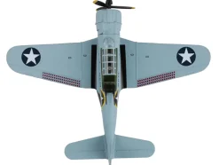 Douglas SBD 3 Dauntless Aircraft 4 1S 13 United States Navy 1/87 Diecast Model Airplane Postage Stamp PS5563-1