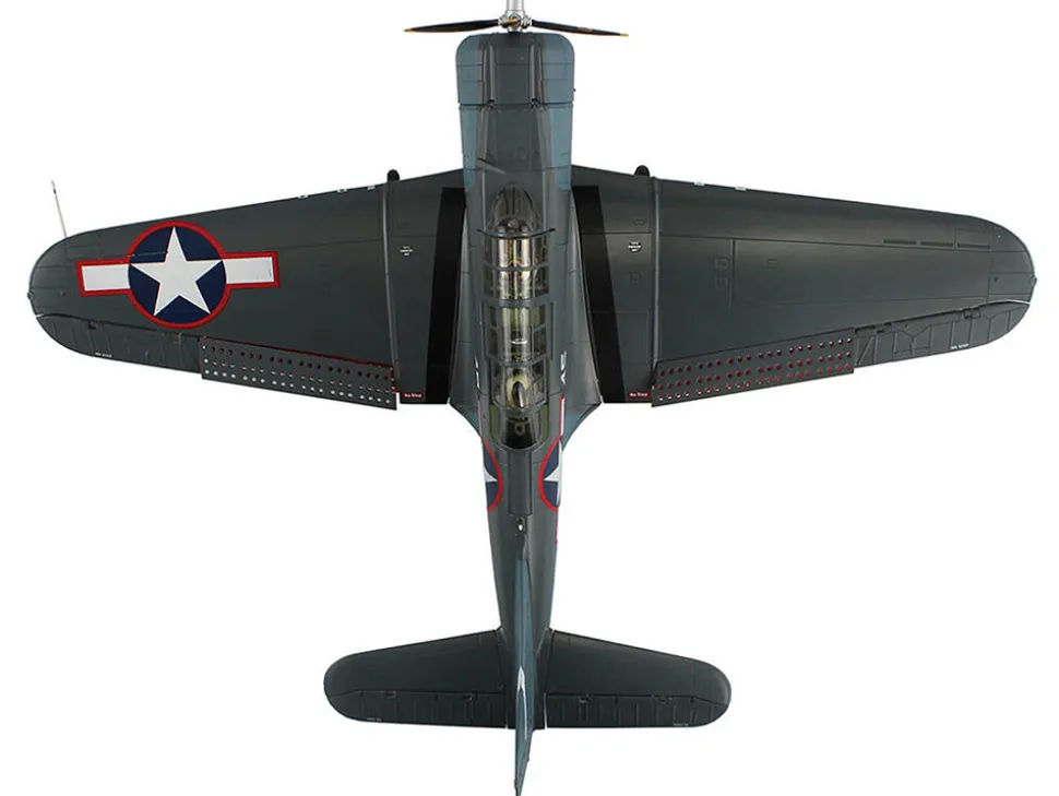 Douglas SBD-5 Dauntless Bomber Aircraft "VB-16, USS Lexington" (1943) United States Navy "Premium Collection" 1/32 Diecast Model by Hobby Master
