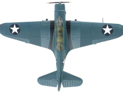 Douglas TBD-1 Devastator Bomber Aircraft "Battle of Midway, Lt Cdr EE Lindsey, VT-6, USS Enterprise" (1942) United States Navy "SkyMax Models" Series 1/72 Diecast Model by Hobby Master