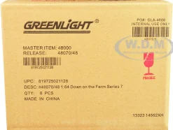 Down on the Farm Series Set of 6 pieces Release 7 1/64 Diecast Models Greenlight 48070SET