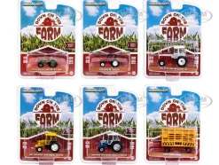 Down on the Farm Series Set of 6 pieces Release 7 1/64 Diecast Models Greenlight 48070SET