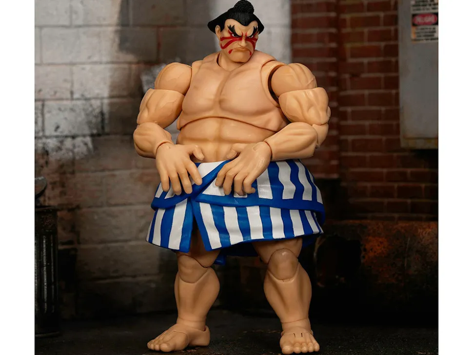 E. Honda 6.5" Moveable Figure with Accessories and Alternate Head and Hands "Ultra Street Fighter II: The Final Challengers" (2017) Video Game Model by Jada