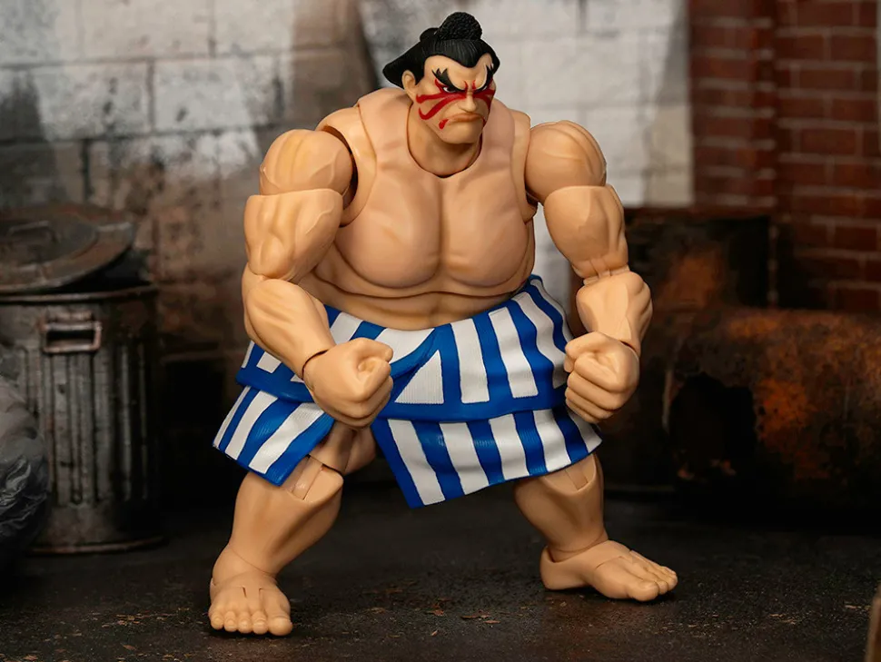 E. Honda 6.5" Moveable Figure with Accessories and Alternate Head and Hands "Ultra Street Fighter II: The Final Challengers" (2017) Video Game Model by Jada