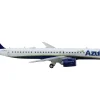 Embraer E195-E2 Commercial Aircraft "Azul Brazilian Airlines" (PS-AEH) White with Blue Tail 1/400 Diecast Model Airplane by GeminiJets