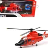 Eurocopter Dauphin HH 65C Helicopter Red United States Coast Guard Sky Pilot Series 1/48 Diecast Model New Ray 25903