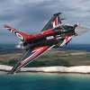 Eurofighter Typhoon FGR4 Aircraft "Blackjack, RAF Typhoon Display Aircraft" (2022) British Royal Air Force "The Aviation Archive" Series 1/48 Diecast Model by Corgi