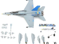 F/A-18C U.S. Navy Hornet Fighter Aircraft VFA-82 Marauders Display Stand Limited Edition 600 pieces Worldwide 1/72 Diecast Model JC Wings JCW-72-F18-014