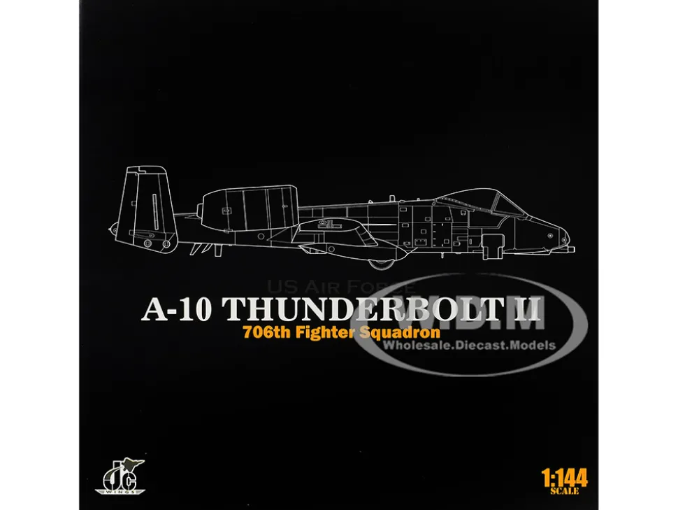 Fairchild Republic A-10 Thunderbolt II Attack Aircraft "23rd Tactical Fighter Wing, 706th Fighter Squadron, Operation Desert Storm" (1991) United States Air Force 1/144 Diecast Model by JC Wings