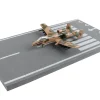 Fairchild Republic A 10 Thunderbolt II Warthog Attack Aircraft Camouflage United States Air Force with Runway Section Diecast Model Airplane Runway24 RW001