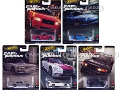 Fast & Furious 2024 5 piece Set H Diecast Model Cars by Hot Wheels