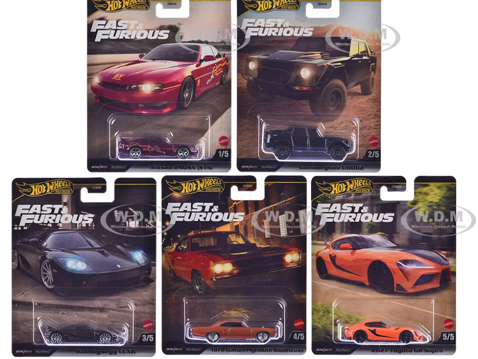 Fast & Furious 2025 5 piece Set L Model Cars by Hot Wheels