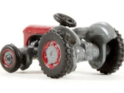 Ferguson Tractor Red and Gray 1/148 (N) Scale Diecast Model Car by Oxford Diecast