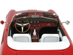 1966 Ferrari 365 California S/N 9935 Convertible Red White Interior DISPLAY CASE Limited Edition 108 pieces Worldwide 1/18 Model Car BBR BBR1814D