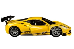 Ferrari 488 Challenge #25 Yellow Blue Stripes Ferrari Racing 1/24 Diecast Model Car Bburago 26307