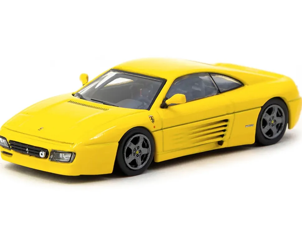 Ferrari 348 Challenge Yellow "Road64" Series 1/64 Diecast Model Car by Tarmac Works