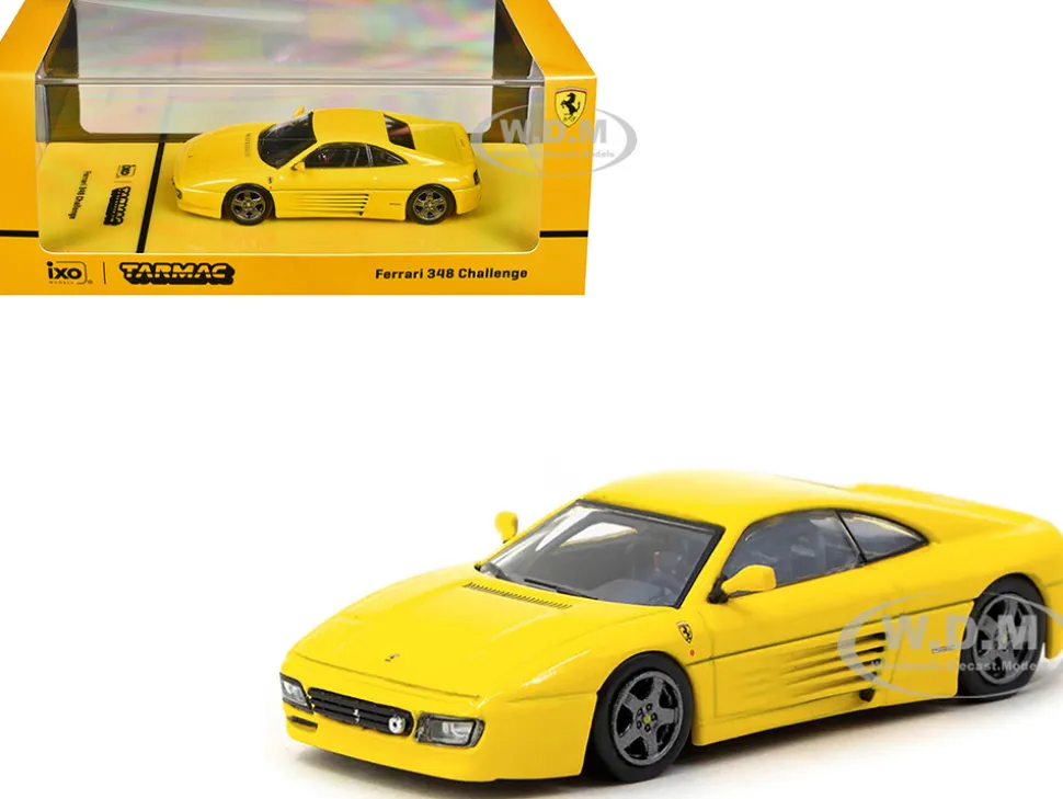 Ferrari 348 Challenge Yellow "Road64" Series 1/64 Diecast Model Car by Tarmac Works