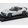 Ferrari 12Cilindri Bianco Artico (Artic White) with Black Top with DISPLAY CASE Limited Edition to 48 pieces Worldwide 1/18 Model Car by BBR