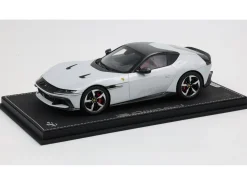 Ferrari 12Cilindri Bianco Artico (Artic White) with Black Top with DISPLAY CASE Limited Edition to 48 pieces Worldwide 1/18 Model Car by BBR