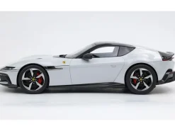 Ferrari 12Cilindri Bianco Artico (Artic White) with Black Top with DISPLAY CASE Limited Edition to 48 pieces Worldwide 1/18 Model Car by BBR