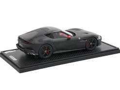 Ferrari 12Cilindri with Panoramic Roof Matt Black with DISPLAY CASE Limited Edition to 48 pieces Worldwide 1/18 Model Car by BBR
