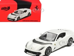 Ferrari 812 Competizione Bianco Avus White 1/64 Diecast Model Car by BBR