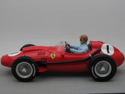 Ferrari Dino 246 #1 Peter Collins Winner Formula One F1 England GP 1958 with Driver Figure Mythos Series Limited Edition to 75 pieces Worldwide 1/18 Model Car Tecnomodel TMD18-116B
