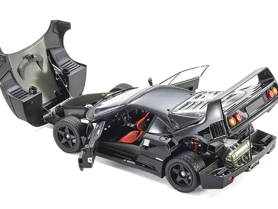 Ferrari F40 Black 1/18 Diecast Model Car by Kyosho