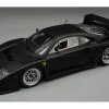 Ferrari F40 LM Matt Black with Enkei Silver Wheels "Press Version" (1996) "Mythos Series" Limited Edition to 75 pieces Worldwide 1/18 Model Car by Tecnomodel