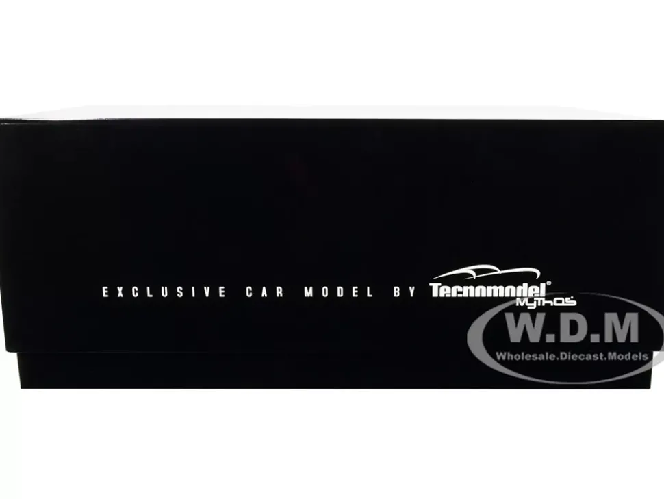 Ferrari F40 LM Matt Black with Enkei Silver Wheels "Press Version" (1996) "Mythos Series" Limited Edition to 75 pieces Worldwide 1/18 Model Car by Tecnomodel