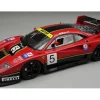 1996 Ferrari F40 LM #5 "Stefano Bucci" Black with Red Stripes with Display Case "Mythos Series" Limited Edition to 65 pieces Worldwide 1/18 Model Car by Tecnomodel