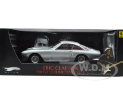 Ferrari 250 GT Berlinetta Lusso Silver Eric Clapton's Car Elite Edition 1/18 Diecast Car Model Hot Wheels T6254