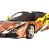 Ferrari 488 GTB IPE Exhaust Giallo Modena Yellow with Tiger Graphics with DISPLAY CASE Limited Edition to 100 pieces Worldwide 1/18 Model Car BBR P18221