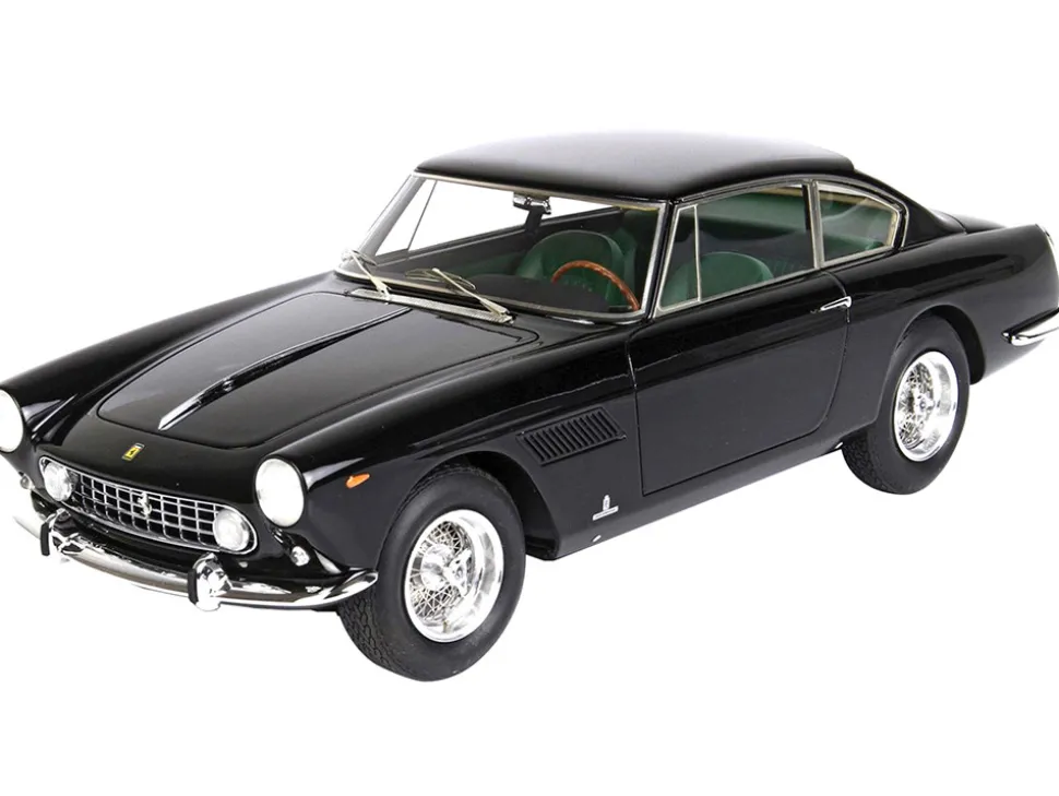 1961 Ferrari GTE 2 2 Serie I S N 2999GT Black with Green Interior with DISPLAY CASE Limited Edition to 68 Pieces Worldwide 1/18 Model Car BBR BBR1850B