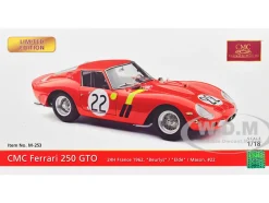 Ferrari 250 GTO #22 Elde Beurlys 3rd Place 24 Hours of Le Mans 1962 Limited Edition to 2200 pieces Worldwide 1/18 Diecast Model Car CMC M-253