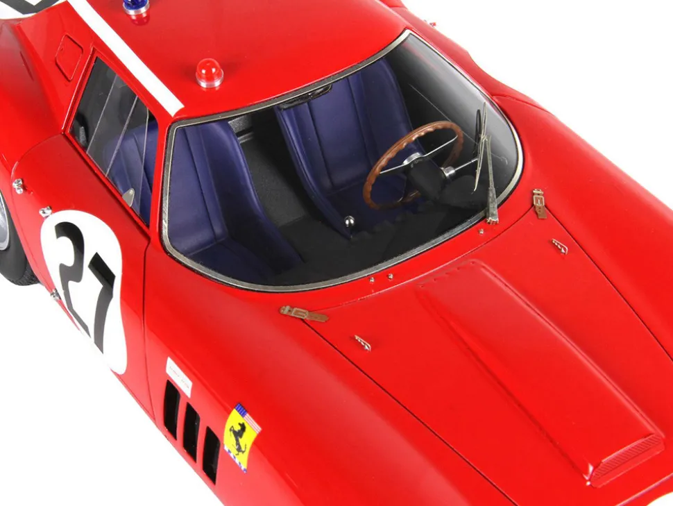 Ferrari 250 GTO #27 Fernand Tavano - Bob Grossman "24 Hours of Le Mans" (1964) with DISPLAY CASE Limited Edition to 200 pieces Worldwide 1/18 Model Car by BBR
