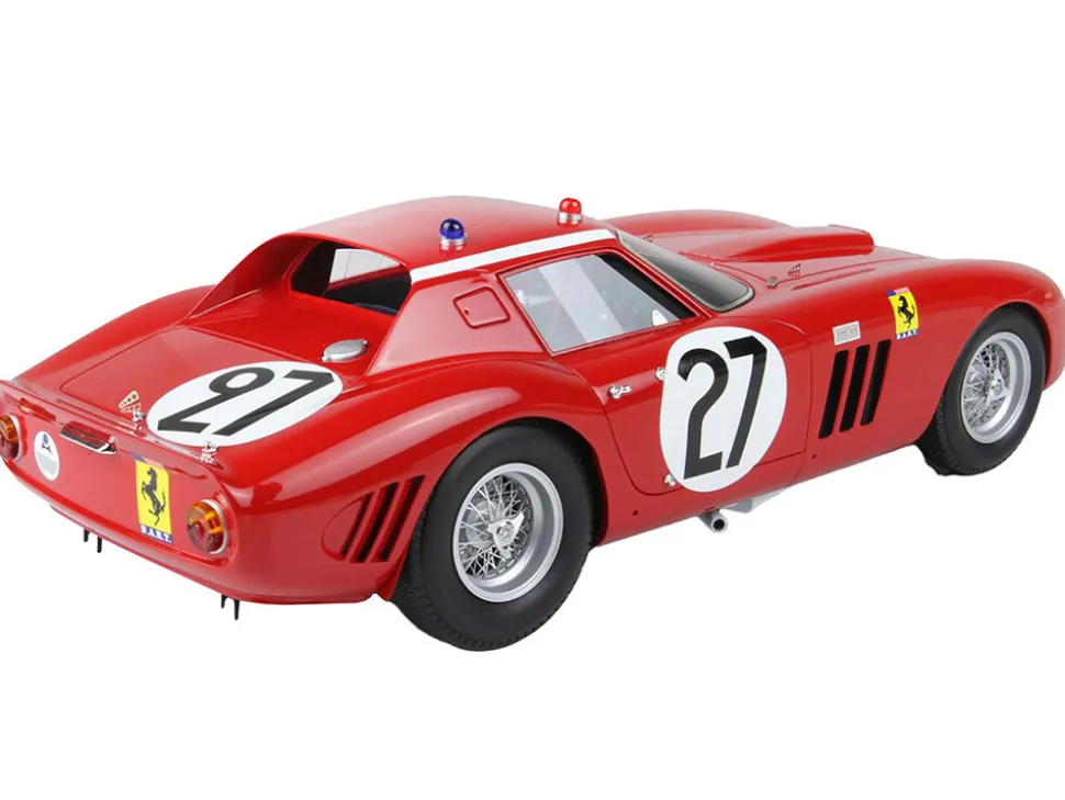 Ferrari 250 GTO #27 Fernand Tavano - Bob Grossman "24 Hours of Le Mans" (1964) with DISPLAY CASE Limited Edition to 200 pieces Worldwide 1/18 Model Car by BBR