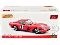Ferrari 250 GTO #11 John Surtees Mike Parkes Maranello Concessionaires 2nd Place Paris 1000 Kilometres 1962 Limited Edition to 2000 pieces Worldwide 1/18 Diecast Model Car CMC M-249