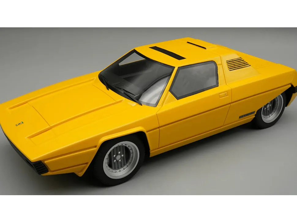 1976 Ferrari 308 GT Rainbow By Bertone Giallo Modena Yellow "Mythos Series" Limited Edition to 30 pieces Worldwide 1/18 Model Car by Tecnomodel