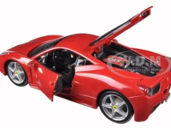 Ferrari 458 Italia Red 1/24 Diecast Model Car Bburago 26003