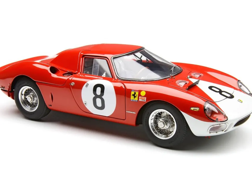 Ferrari 250 LM #8 John Surtees - Lorenzo Bandini "N.A.R.T." 2nd Place "12 Hours of Reims" (1964) Limited Edition to 1500 pieces Worldwide 1/18 Diecast Model Car by CMC