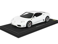 1999 Ferrari 360 Modena White DISPLAY CASE Limited Edition 84 pieces Worldwide 1/18 Model Car BBR P18172C