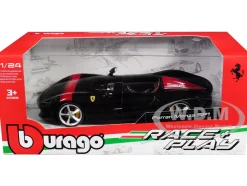Ferrari Monza SP1 Black Metallic with Red Stripes 