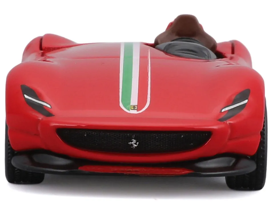 Ferrari Monza SP1 Red with Italian Flag Stripes "Speed Icons" Series 1/64 Diecast Model Car by Maisto