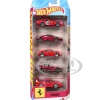 Ferrari 5 piece Set Diecast Model Cars by Hot Wheels