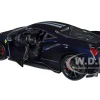 Ferrari 488 Pista Dark Blue Metallic Silver Stripes 1/24 Diecast Model Car Bburago 26026