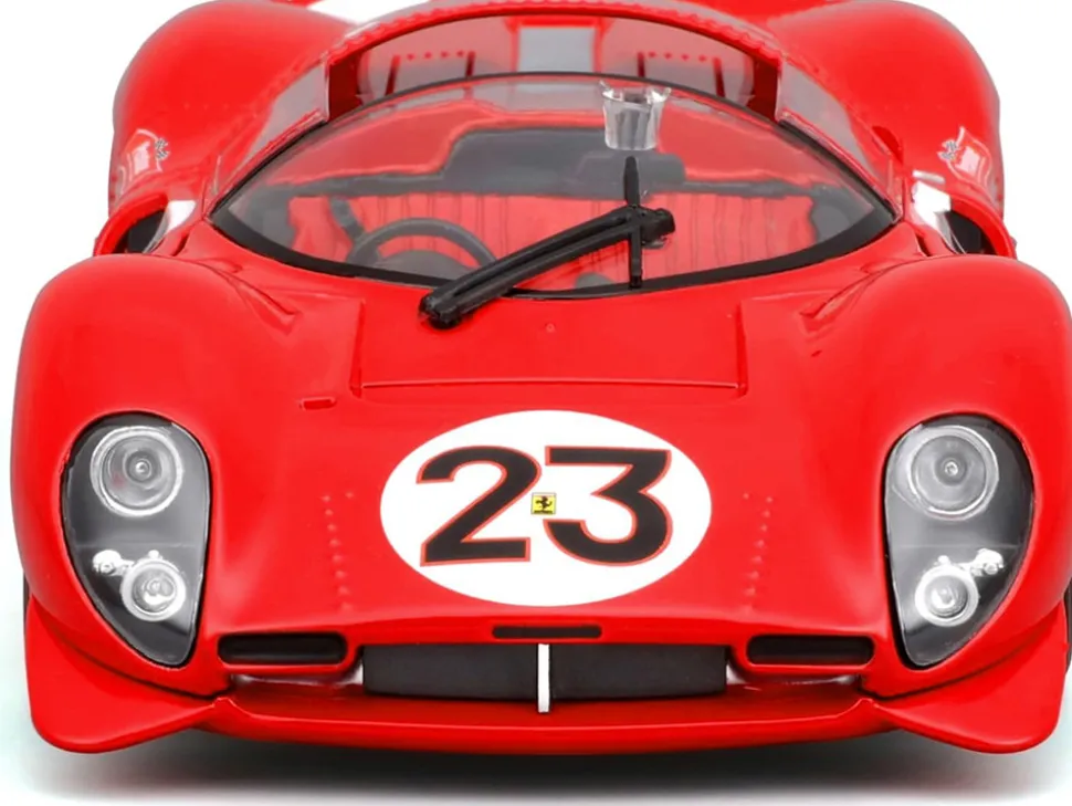 Ferrari 330 P4 #23 Lorenzo Bandini - Chris Amon "Ferrari S.P.A." Winner "24 Hours of Daytona" (1967) "Racing" Series 1/24 Diecast Model Car by Bburago