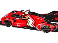 Ferrari 499P Modificata #24 Red with Italian Flag Stripes 