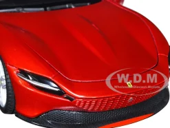Ferrari Roma Red Metallic Race + Play Series 1/24 Diecast Model Car Bburago 26029